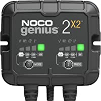 NOCO GENIUS2X2- Inteligente automático de 4A y 2 (2A por Banco)- Cargador 6V y 12V- mantenedor desulfatador de batería…